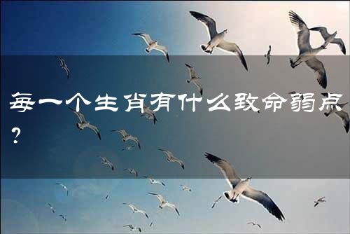 每一个生肖有什么致命弱点？