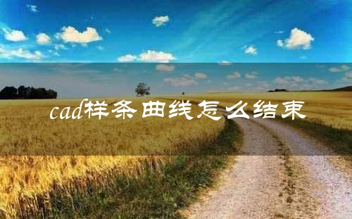 cad样条曲线怎么结束